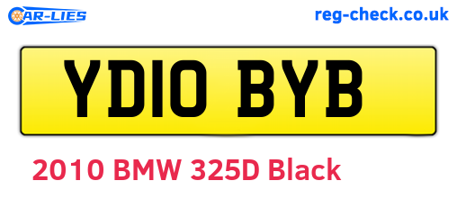 YD10BYB are the vehicle registration plates.