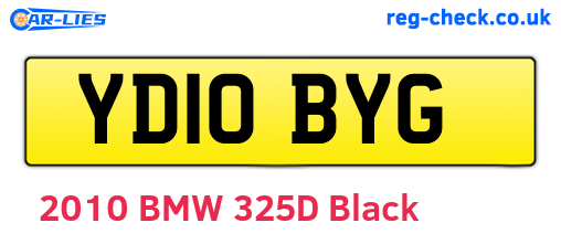 YD10BYG are the vehicle registration plates.