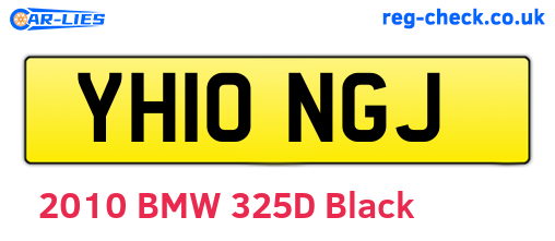 YH10NGJ are the vehicle registration plates.