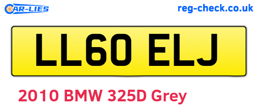 LL60ELJ are the vehicle registration plates.