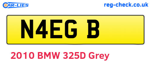 N4EGB are the vehicle registration plates.