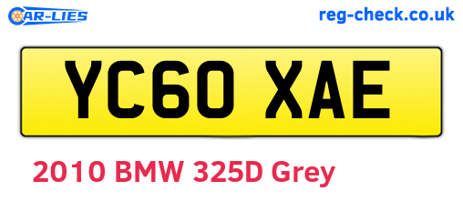 YC60XAE are the vehicle registration plates.