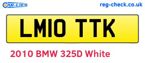 LM10TTK are the vehicle registration plates.