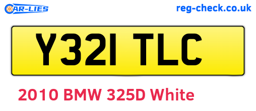 Y321TLC are the vehicle registration plates.