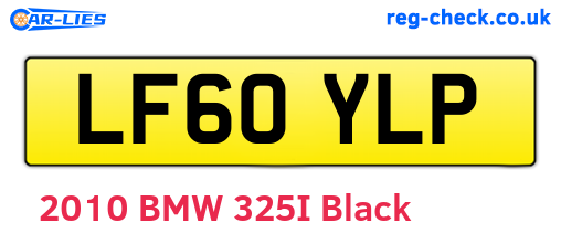 LF60YLP are the vehicle registration plates.