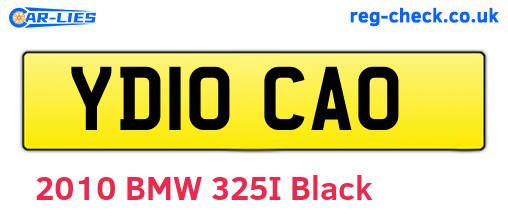 YD10CAO are the vehicle registration plates.