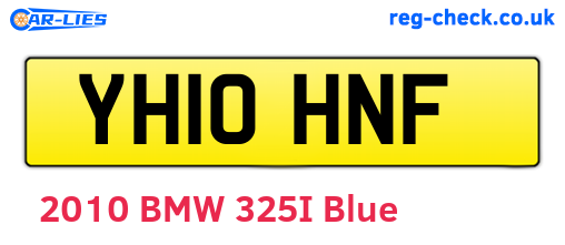 YH10HNF are the vehicle registration plates.