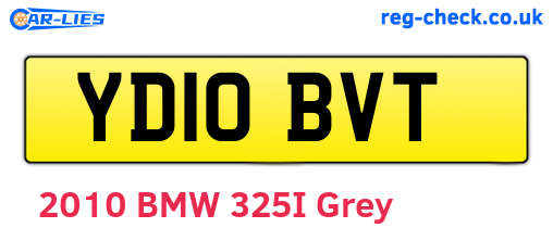 YD10BVT are the vehicle registration plates.
