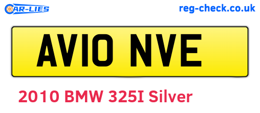 AV10NVE are the vehicle registration plates.