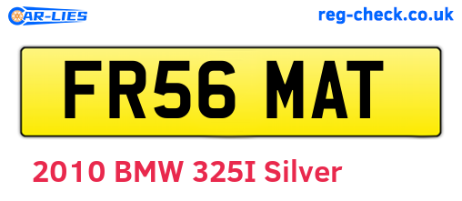 FR56MAT are the vehicle registration plates.