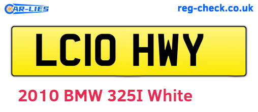 LC10HWY are the vehicle registration plates.