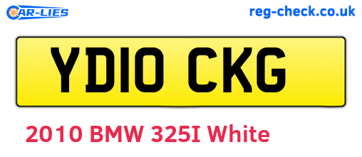 YD10CKG are the vehicle registration plates.