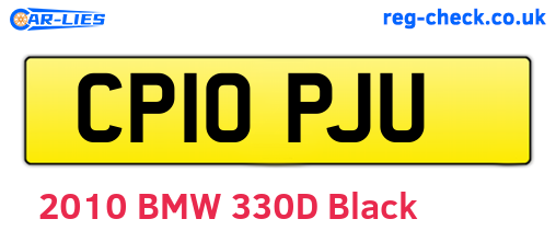 CP10PJU are the vehicle registration plates.