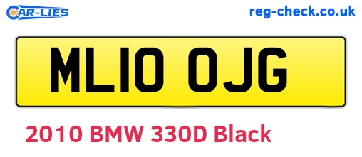 ML10OJG are the vehicle registration plates.
