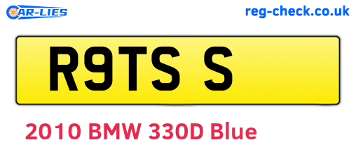 R9TSS are the vehicle registration plates.