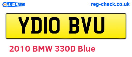 YD10BVU are the vehicle registration plates.