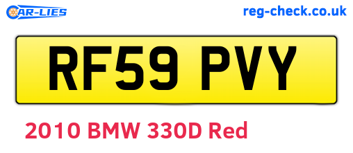 RF59PVY are the vehicle registration plates.