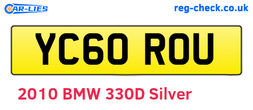 YC60ROU are the vehicle registration plates.