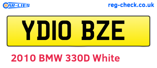 YD10BZE are the vehicle registration plates.