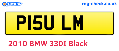 P15ULM are the vehicle registration plates.