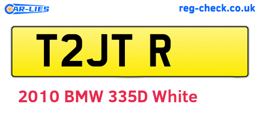 T2JTR are the vehicle registration plates.