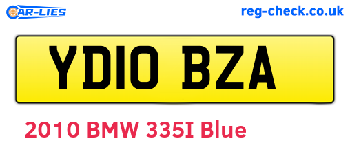 YD10BZA are the vehicle registration plates.