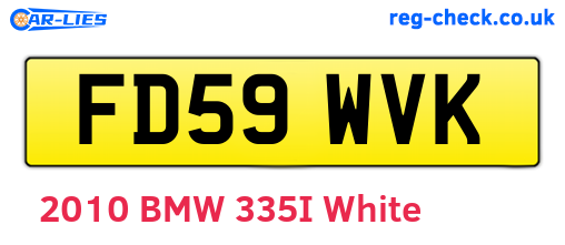 FD59WVK are the vehicle registration plates.