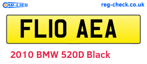 FL10AEA are the vehicle registration plates.