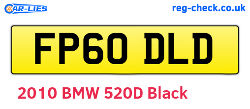 FP60DLD are the vehicle registration plates.