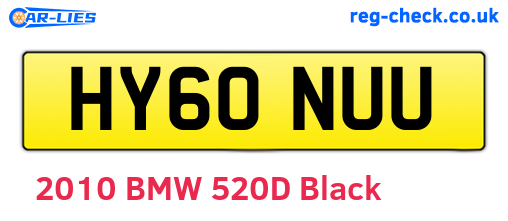HY60NUU are the vehicle registration plates.