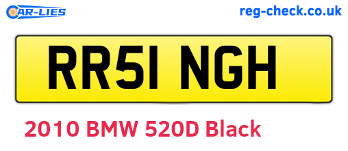 RR51NGH are the vehicle registration plates.
