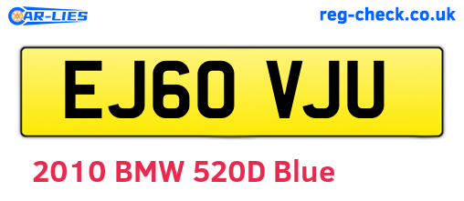 EJ60VJU are the vehicle registration plates.