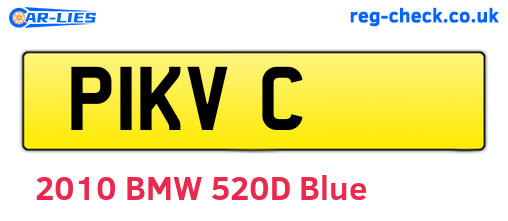 P1KVC are the vehicle registration plates.