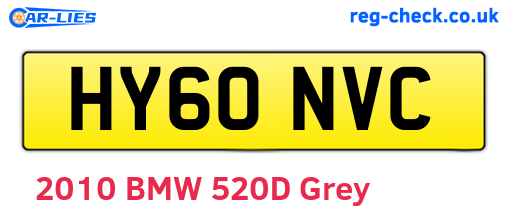 HY60NVC are the vehicle registration plates.