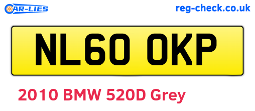 NL60OKP are the vehicle registration plates.