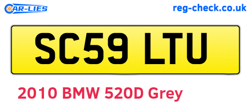 SC59LTU are the vehicle registration plates.