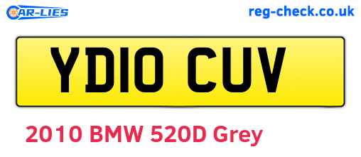 YD10CUV are the vehicle registration plates.