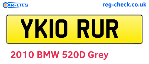 YK10RUR are the vehicle registration plates.