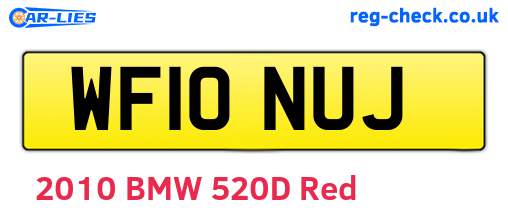 WF10NUJ are the vehicle registration plates.