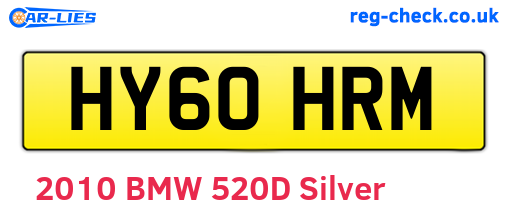 HY60HRM are the vehicle registration plates.