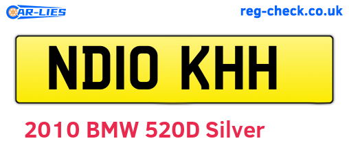 ND10KHH are the vehicle registration plates.