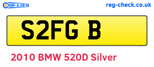 S2FGB are the vehicle registration plates.
