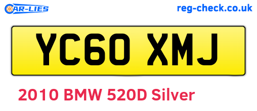 YC60XMJ are the vehicle registration plates.