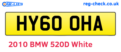 HY60OHA are the vehicle registration plates.