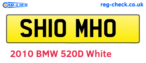 SH10MHO are the vehicle registration plates.