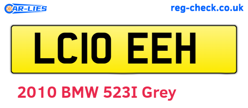 LC10EEH are the vehicle registration plates.