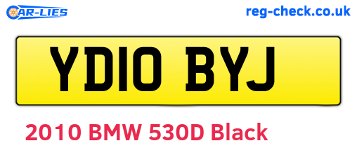 YD10BYJ are the vehicle registration plates.