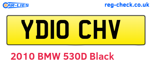 YD10CHV are the vehicle registration plates.