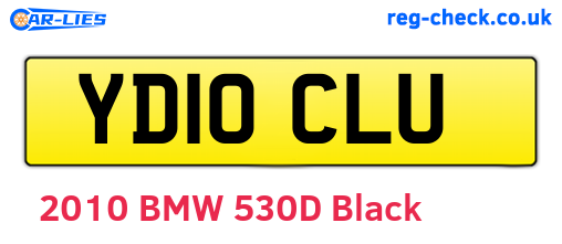YD10CLU are the vehicle registration plates.