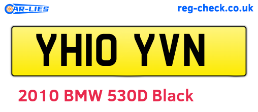 YH10YVN are the vehicle registration plates.